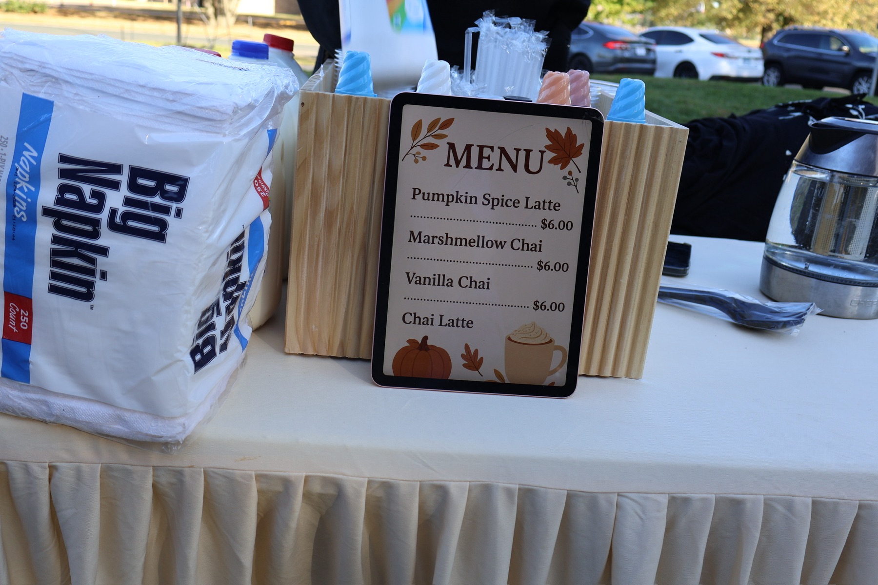 Volunteers serving food at a community event